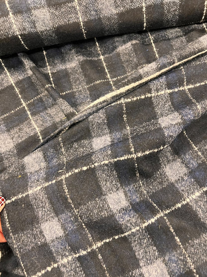 URI 012 heavyweight wool jersey tartan