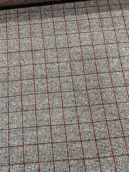 URI 018 houndstooth flannel wool blend suiting