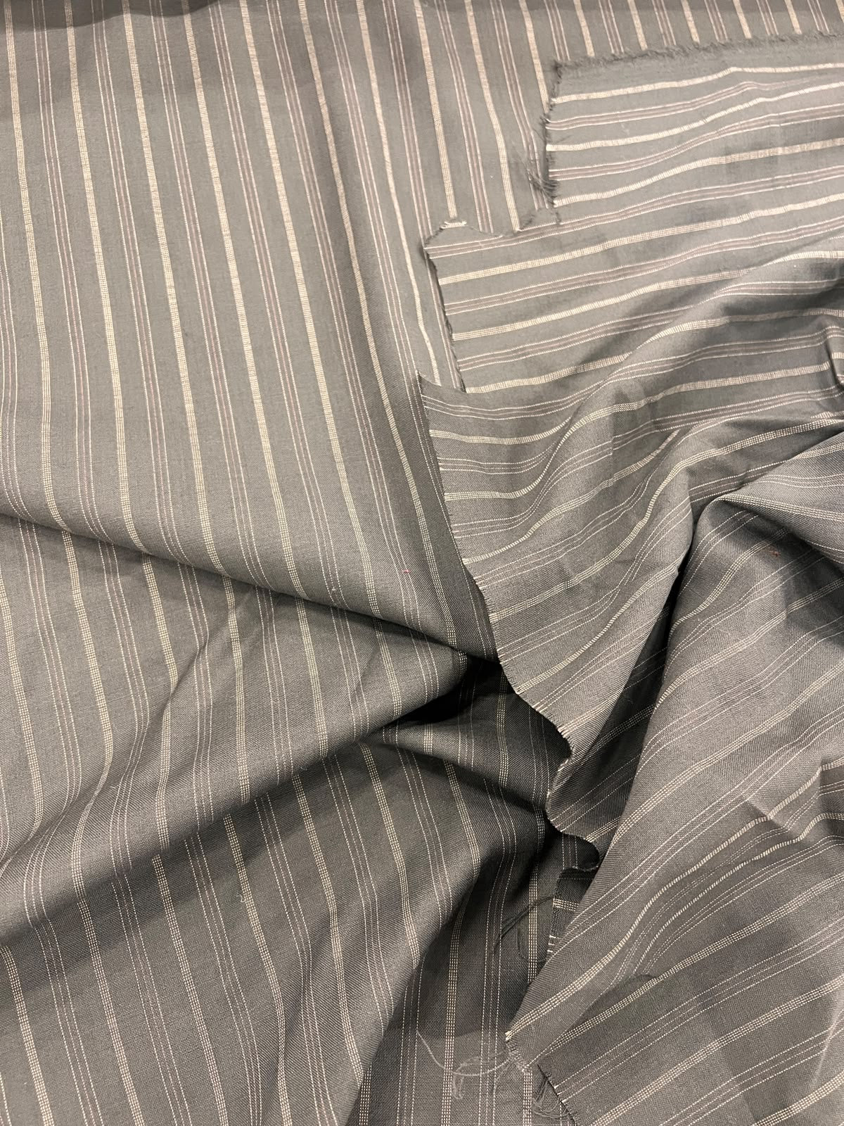 URI 020 yarn dyed wool blended suiting fabric khaky&ecru