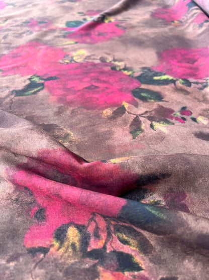 LULU 005 Viscose Abstract Floral Print