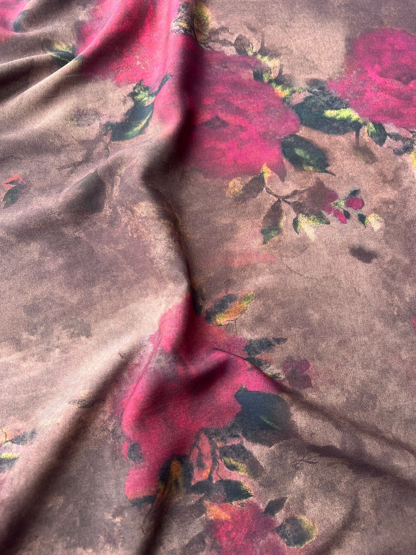 LULU 005 Viscose Abstract Floral Print