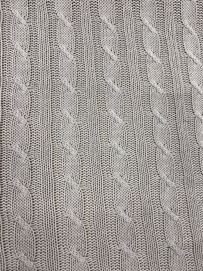 DARIA 040 Ivory knitted cable 100% wool