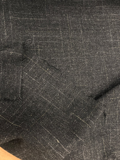 ZOE 049 charcoal windowpane woolen 100%