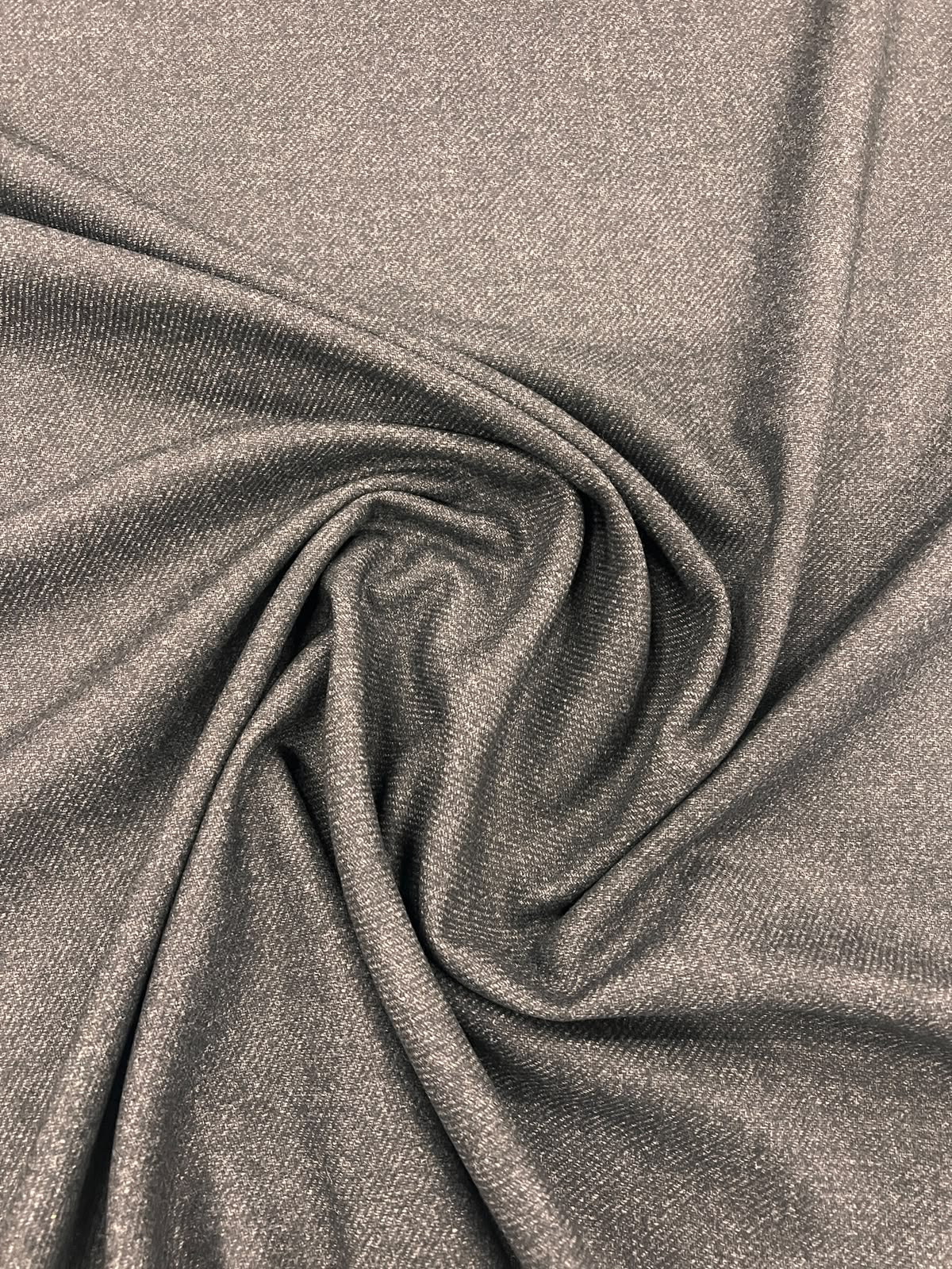 ZOE 067 black melange wool blended suiting