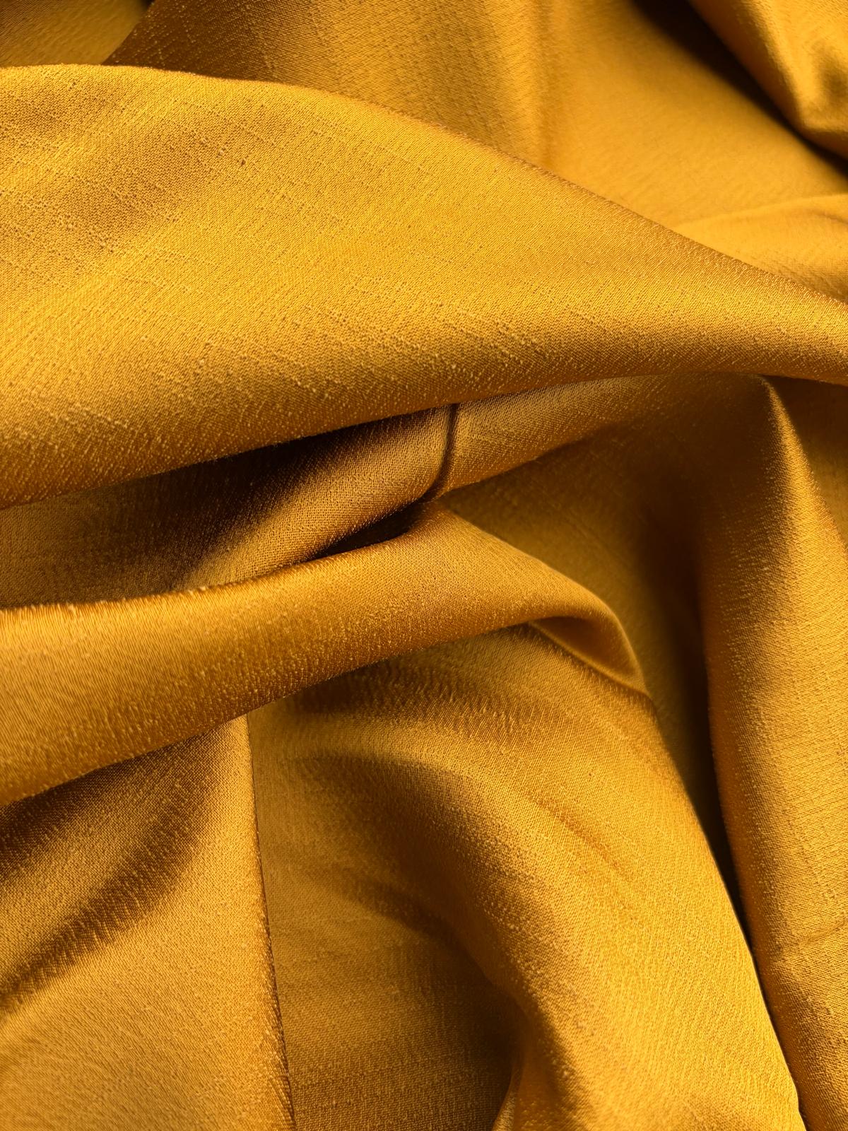 PC DANTE 049 VI/PL shantung washed dark yellow