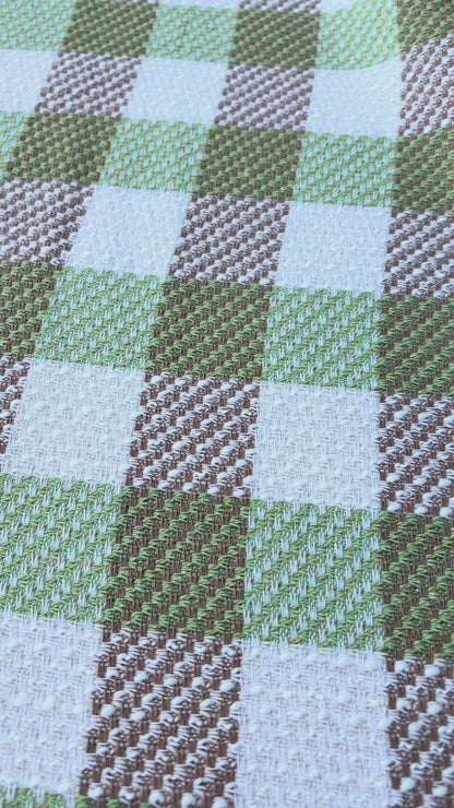 PC DANTE 016 cotton tweed Chanel style multicolore checks lime